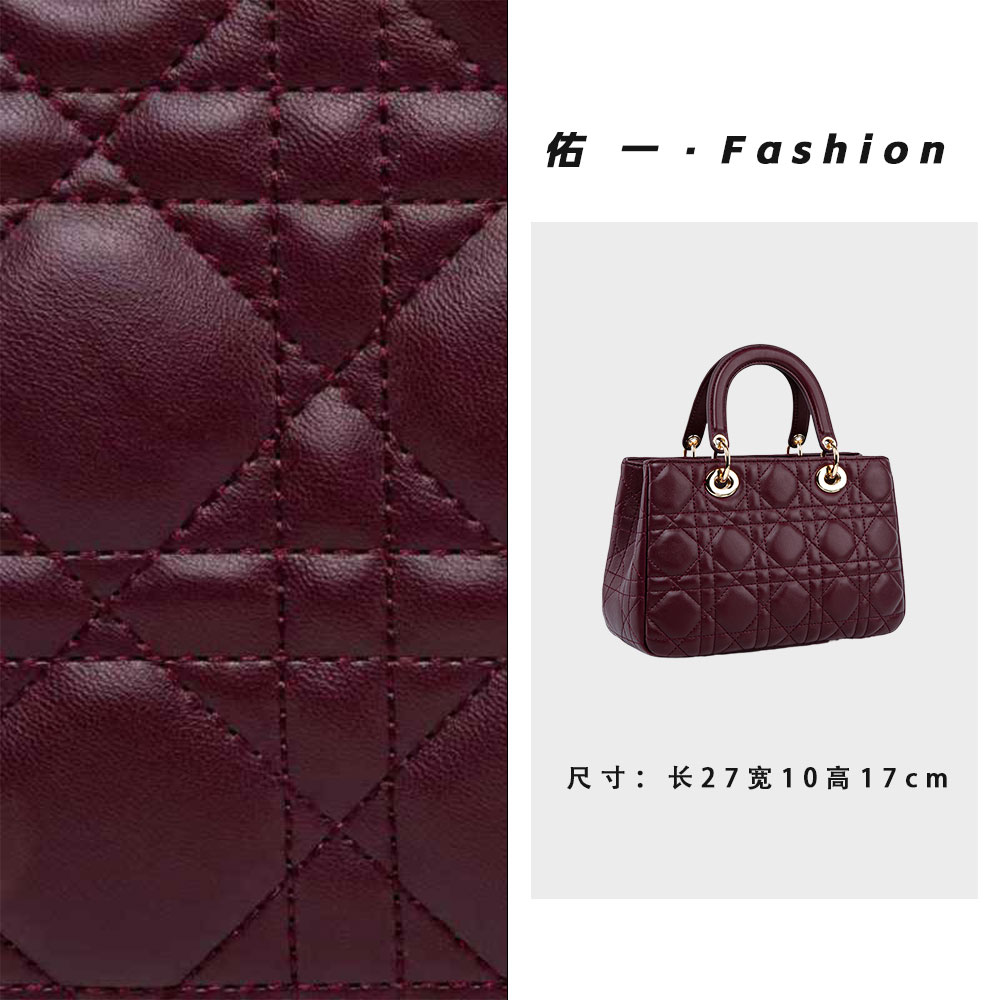 佑一【RAIN.CUN】QYX-81750-酒红色轻奢时尚百搭气质女包