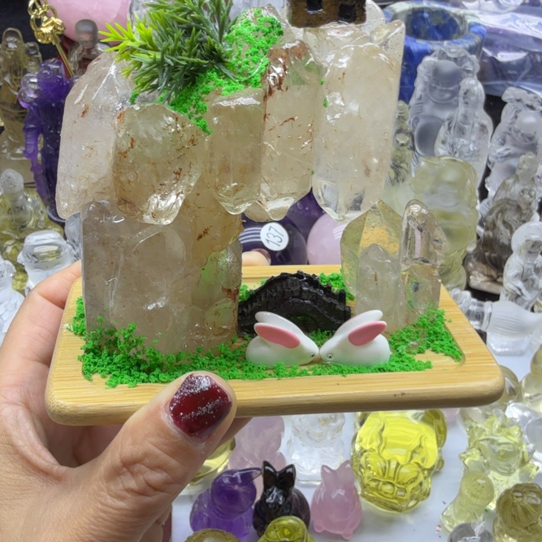 珠宝半成品水晶未镶嵌