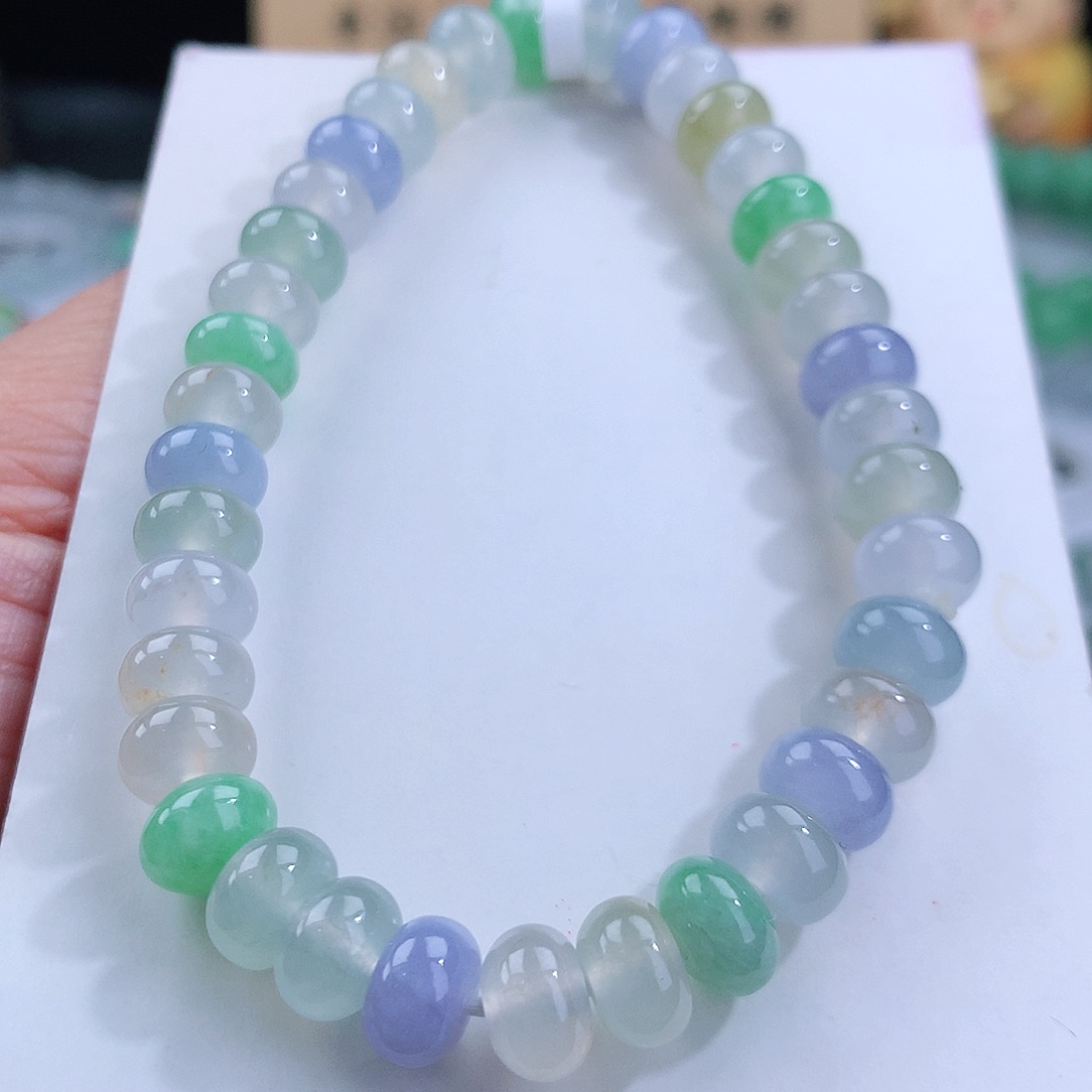 翡翠手链未镶嵌卡8mm