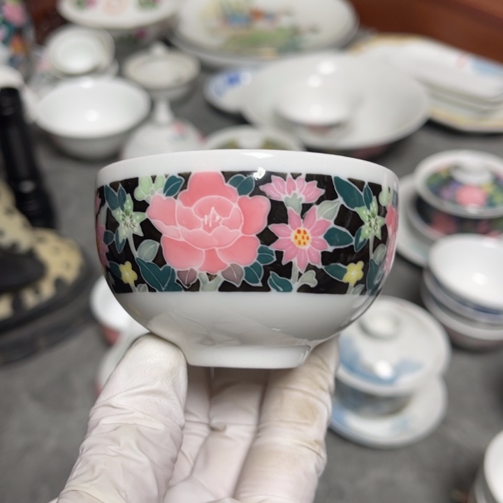 陶瓷醴陵釉下手绘80毫升