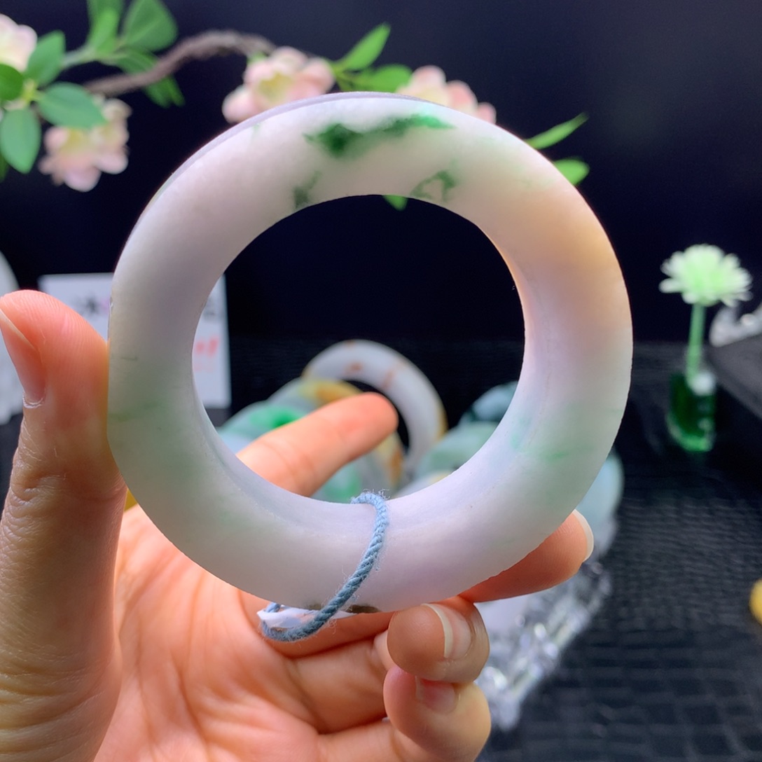 定制翡翠未镶嵌手镯49-57