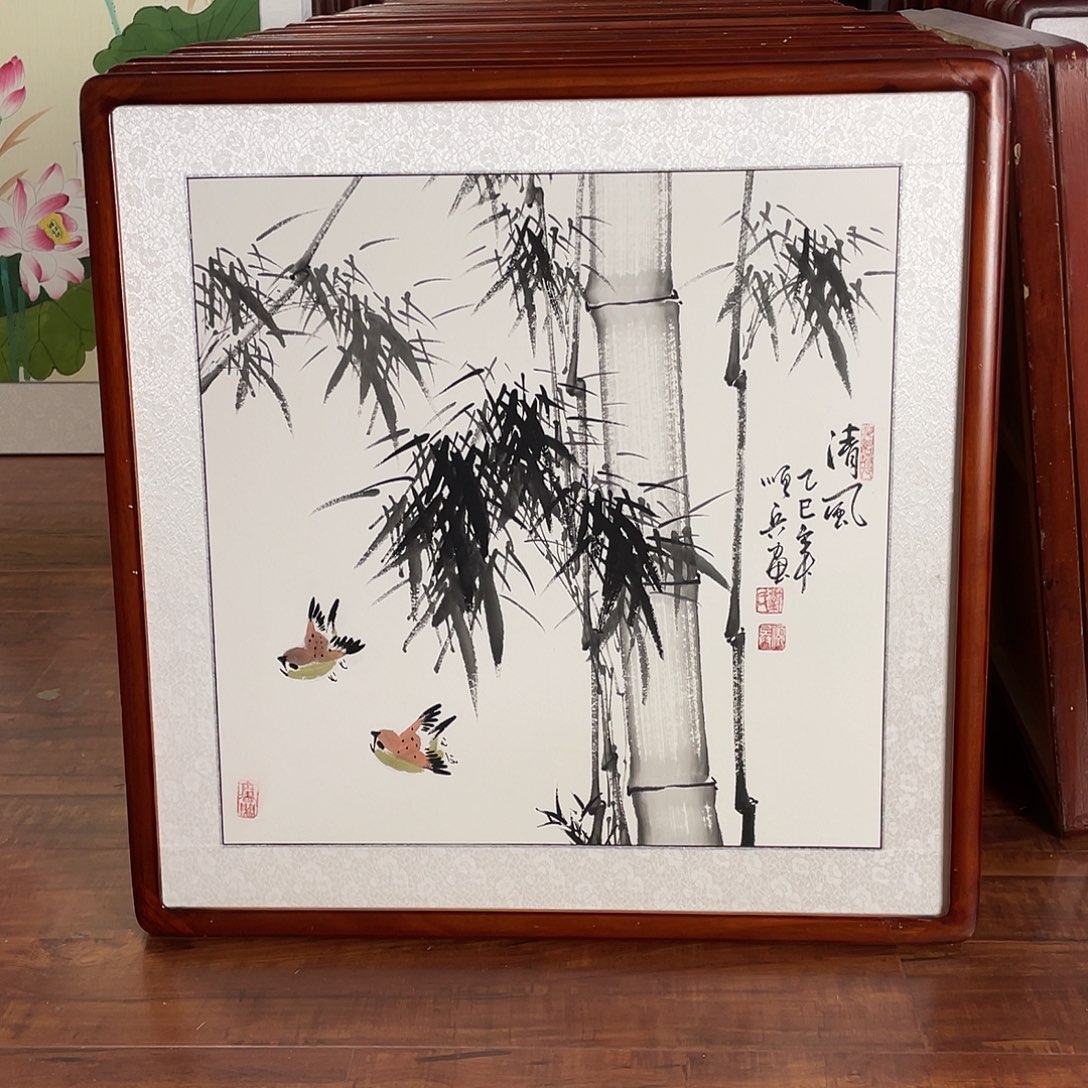 国画带框尺寸63*63厘米