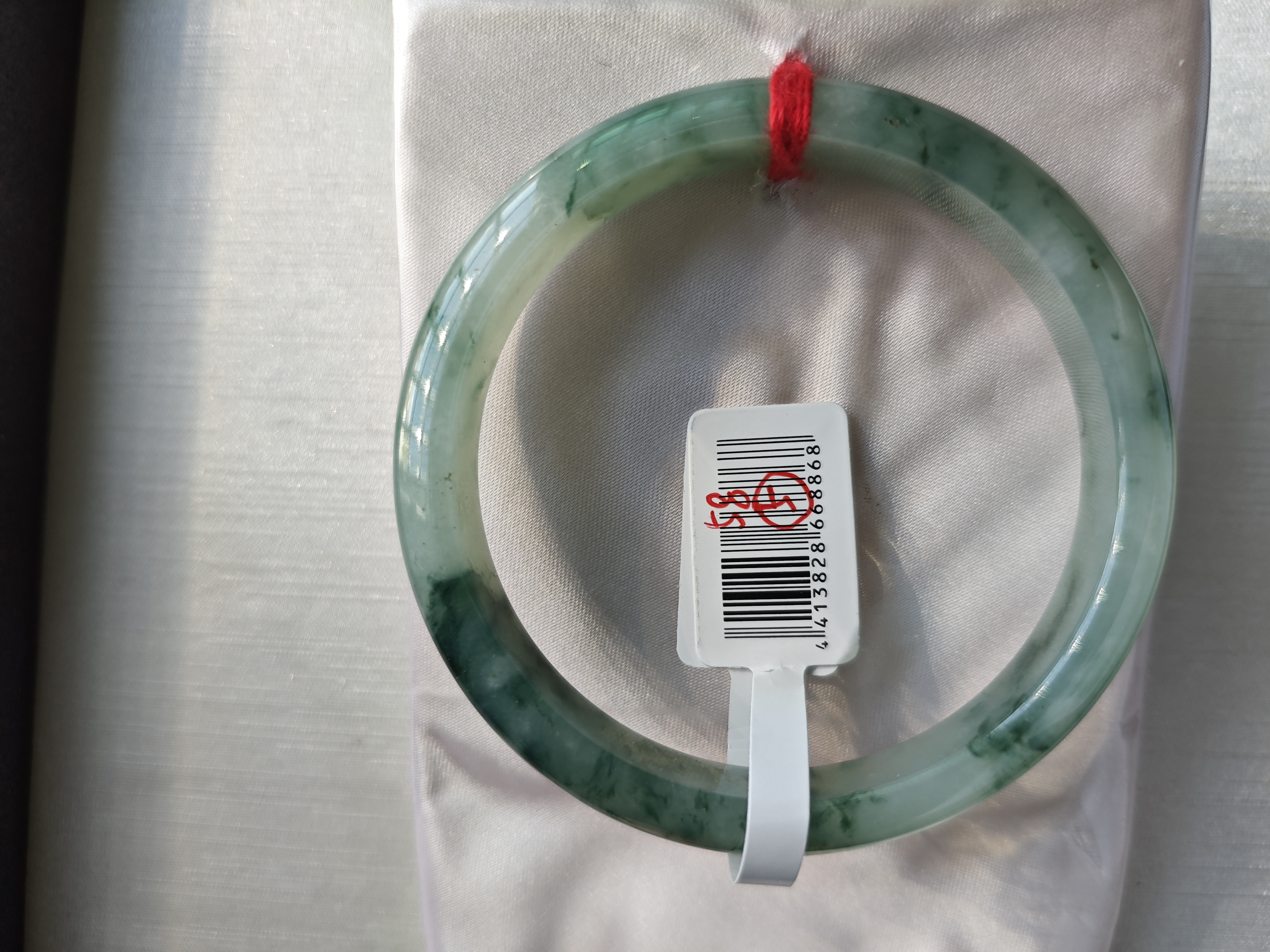 05号，纯天然晴底飘花翡翠手镯