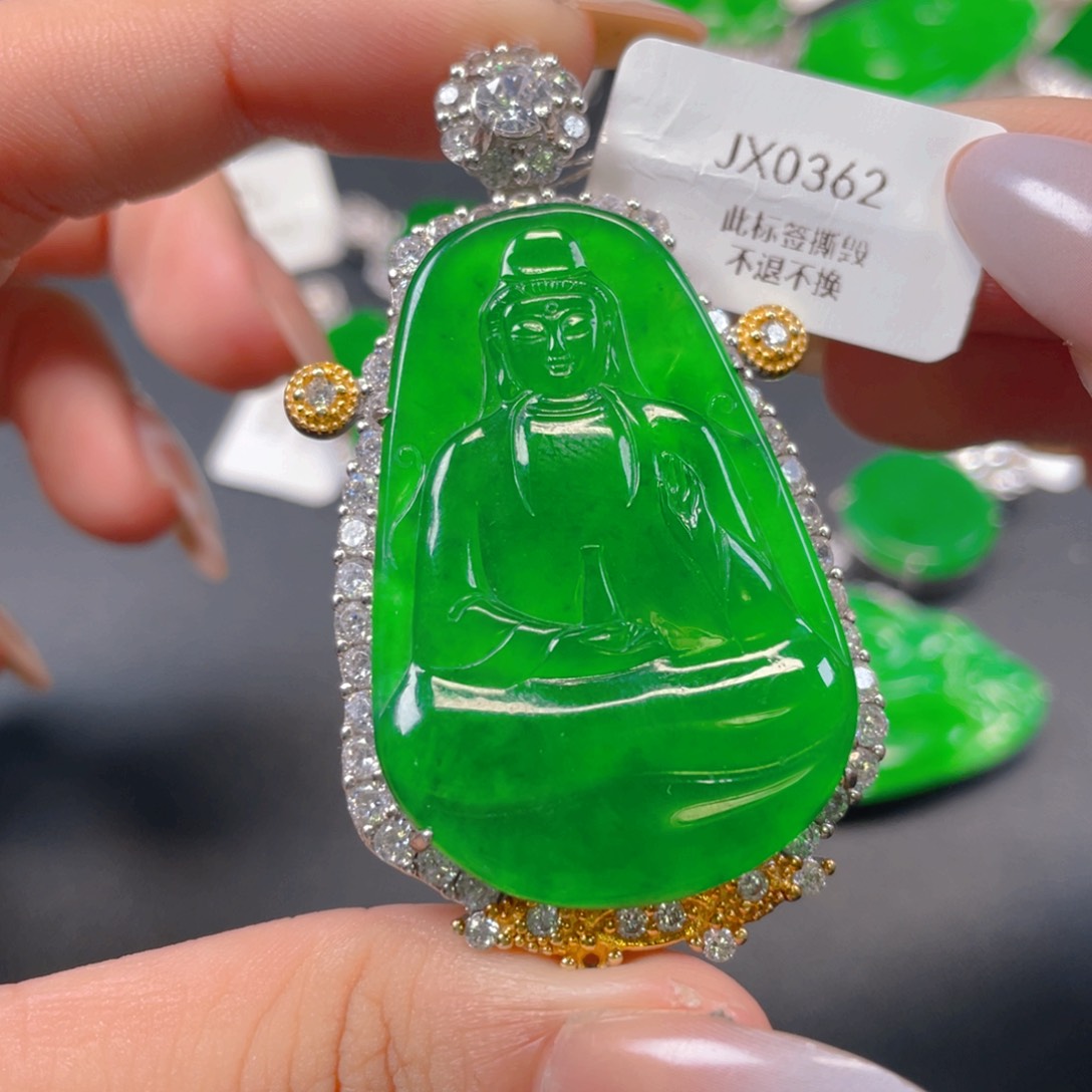 【闪购商品】颈饰银S925镶嵌翡翠翡翠