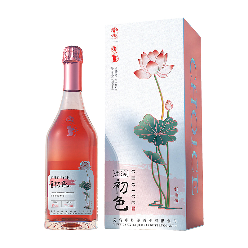 丹溪牌红曲酒初色15度半干型红曲黄酒0添加女士酒750ml送礼自饮酒