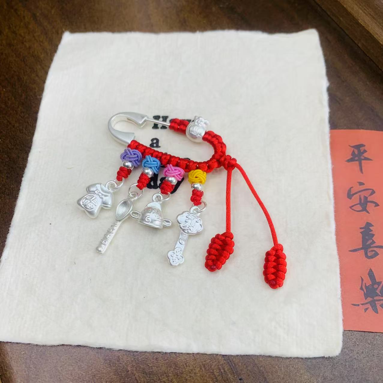足银胸针 【匠心银饰】纯银福宝宝孕妇别针生日告白送老婆孩子礼物