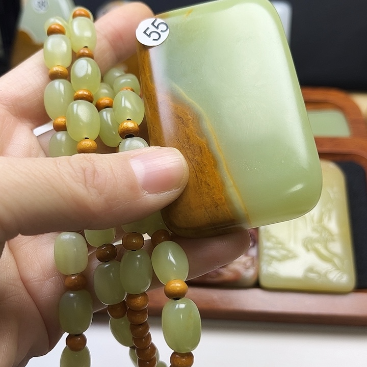 岁***痕非金属平安无事绿花皮