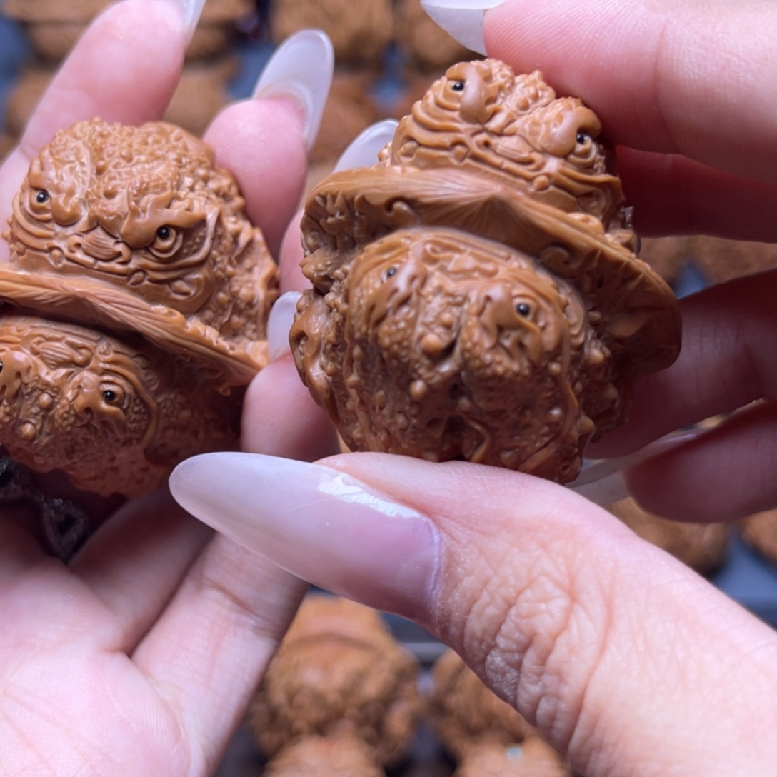 怀***人手串/手链核桃四面龙蟾歪核福利款