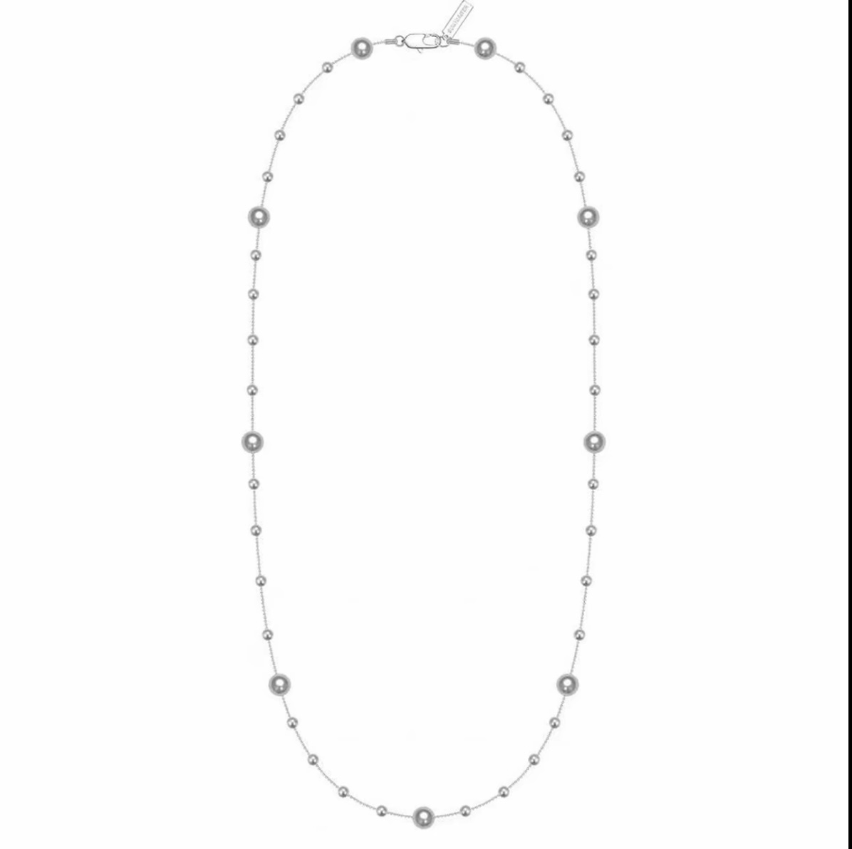 【珠光钻影】日韩白色时尚气质简约长款毛衣项链