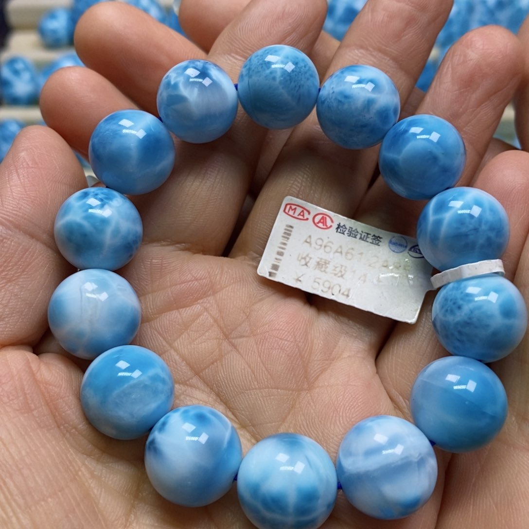 针钠钙石（海纹石）手链未镶嵌
