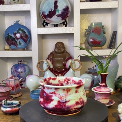 瓷片禹州神后钧瓷原产地~