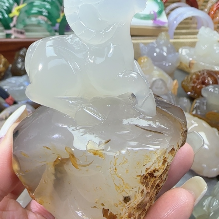 玛瑙/玉髓合金摆件