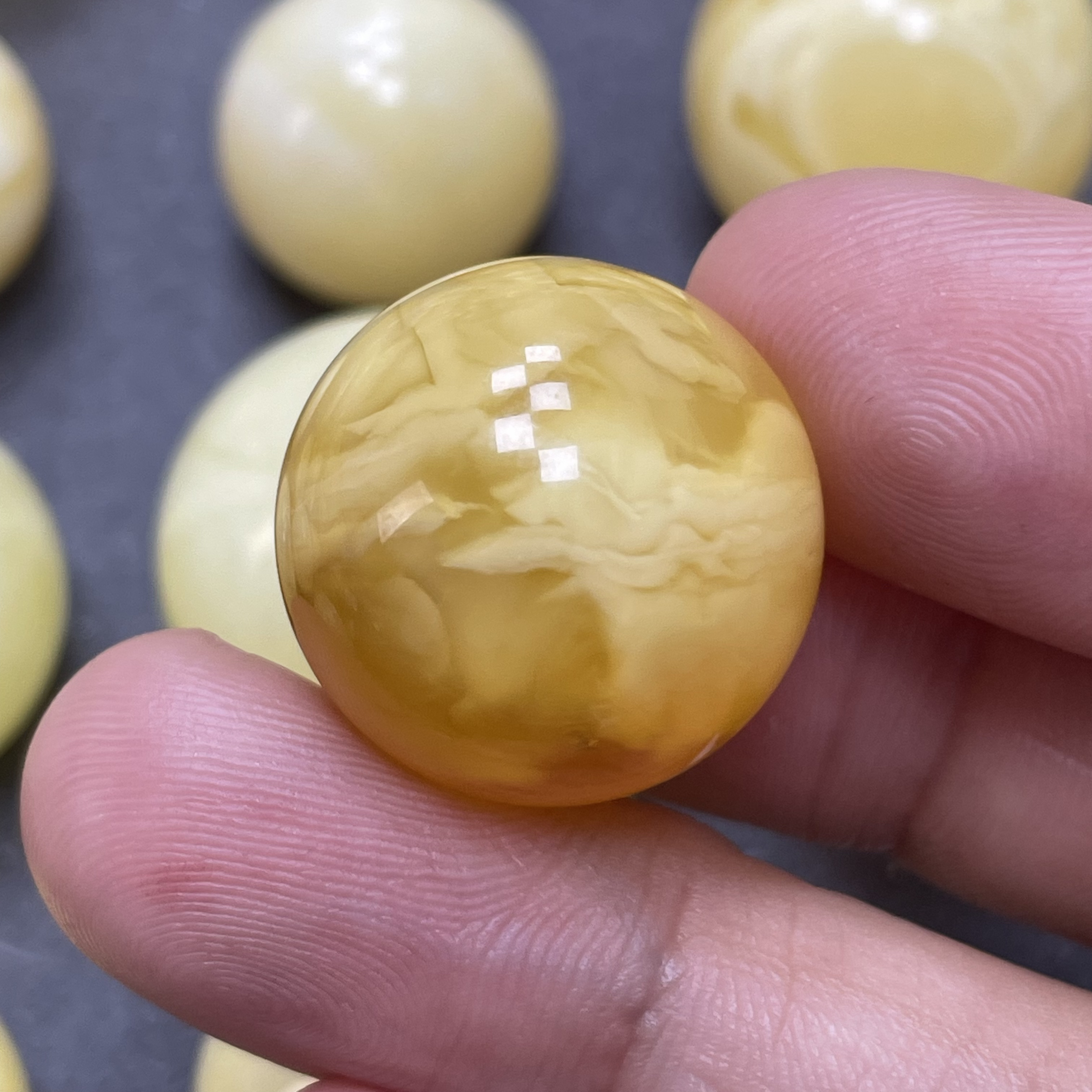 魔梵珠宝｜19.3mm俄料天然蜜蜡 金妖虎皮  瑕气泡 福利款