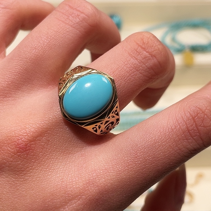 绿松石未镶嵌戒指