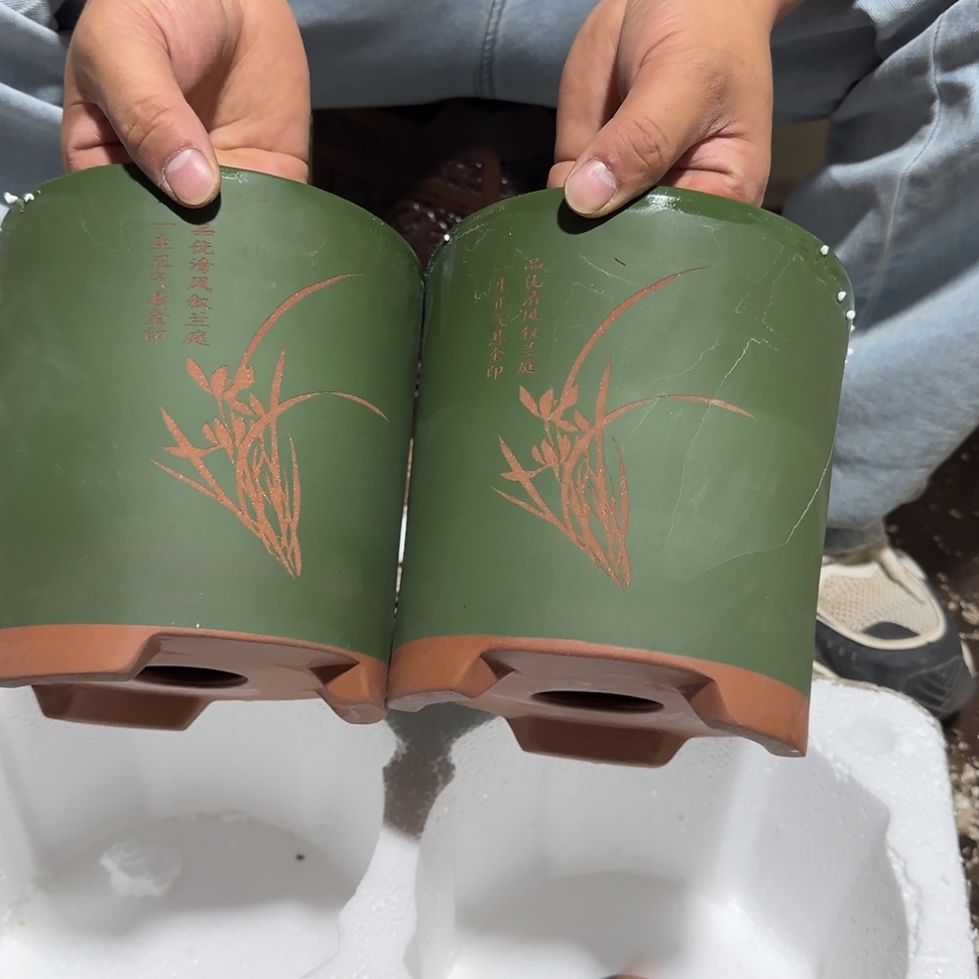 紫砂花盆口径16厘米左右