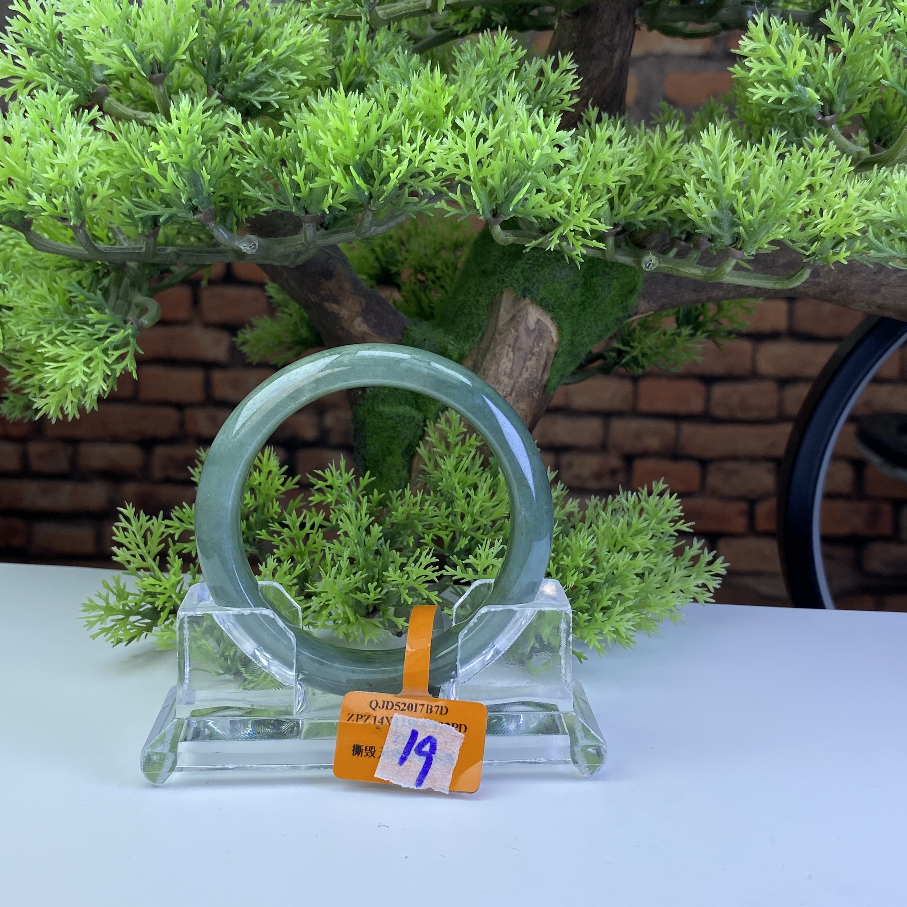 58【刀客砍价王】妮妮-天然缅甸A货翡翠手镯 M19