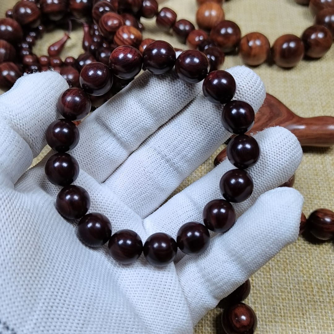 黄花梨/降香黄檀手串/手链年**余海黄老料1.2规格手串