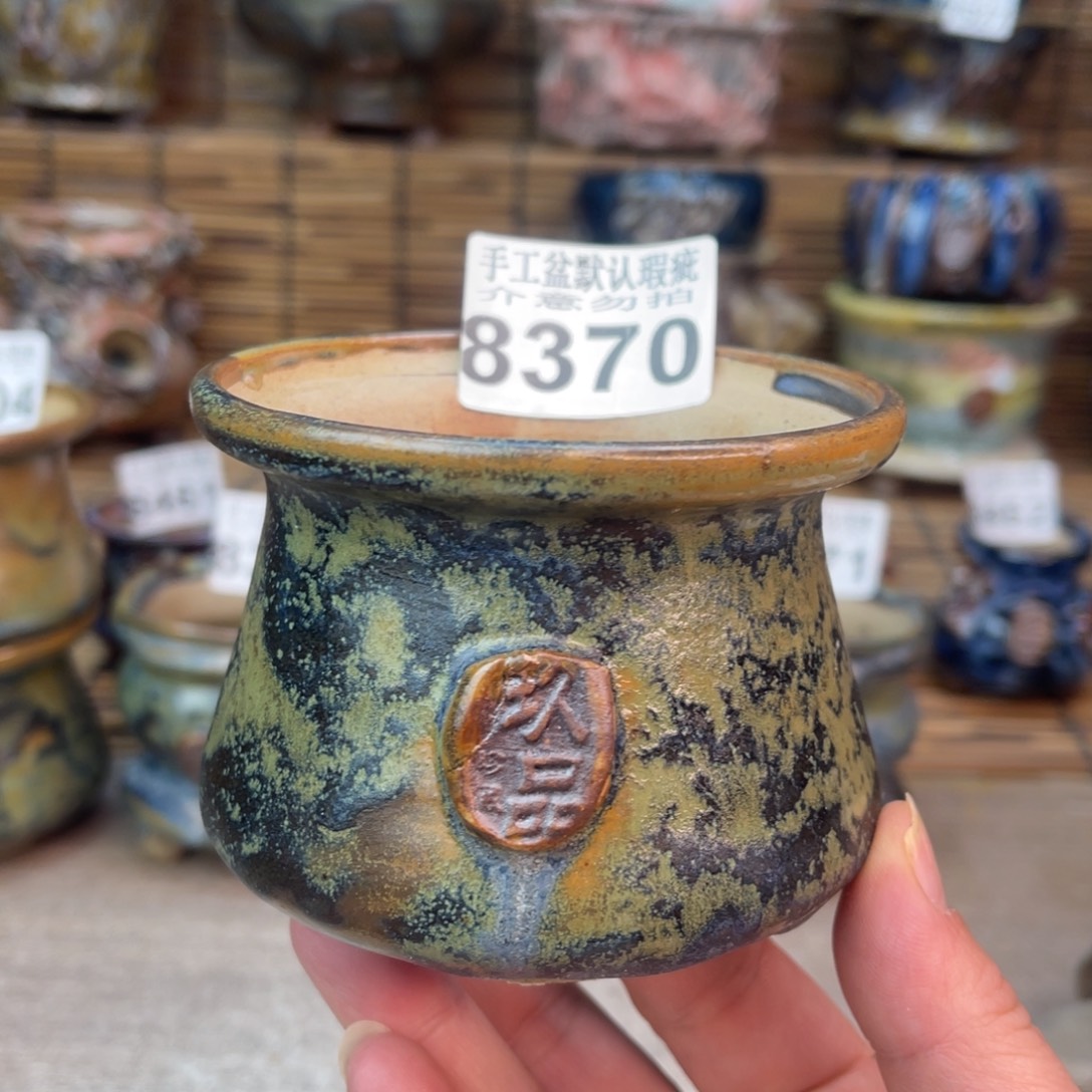 手工花盆默认瑕疵完美者勿拍