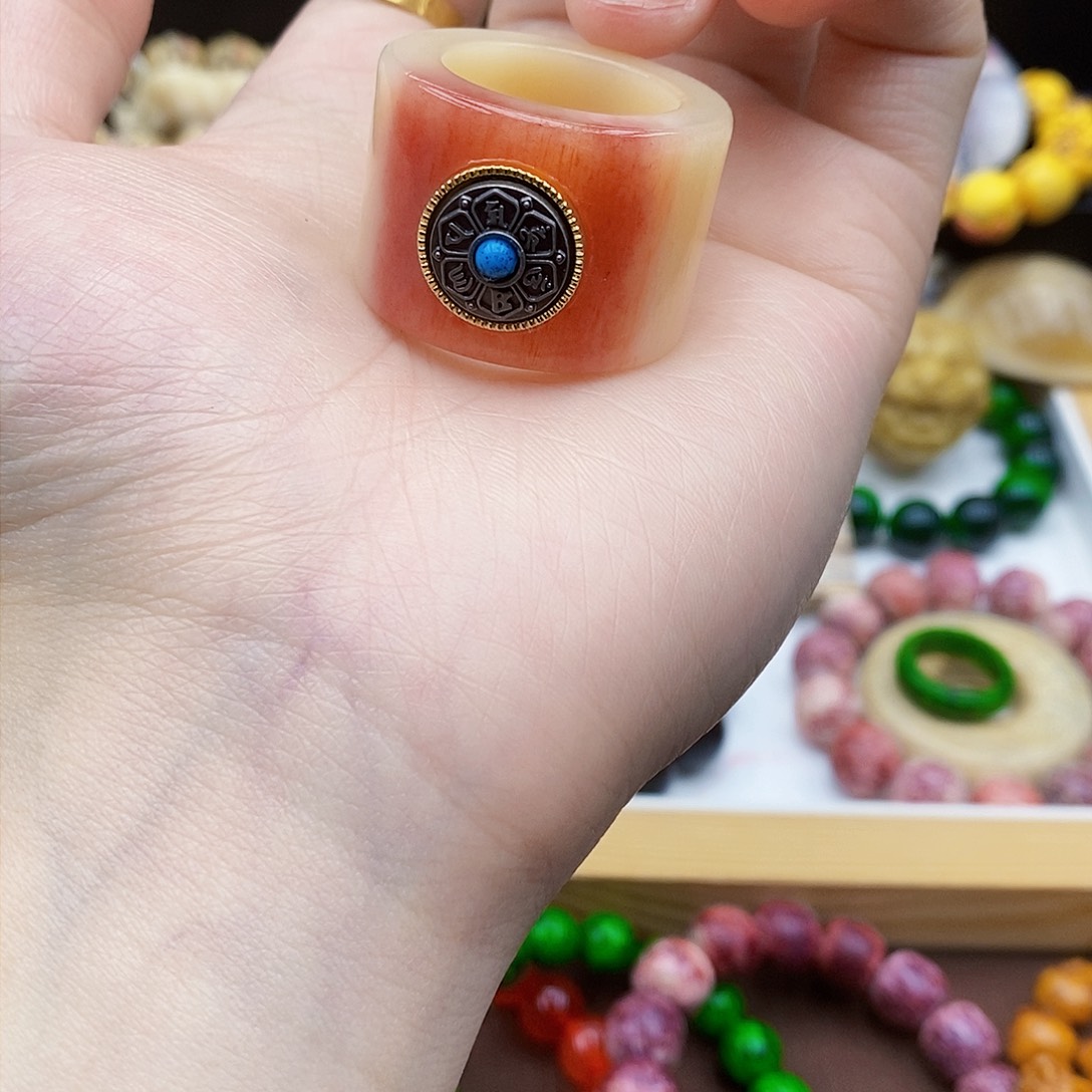 驼骨手串/手链圈口22驼骨血料扳指