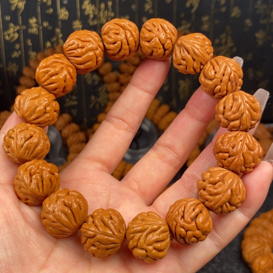 桃核手串1号野生豹子头