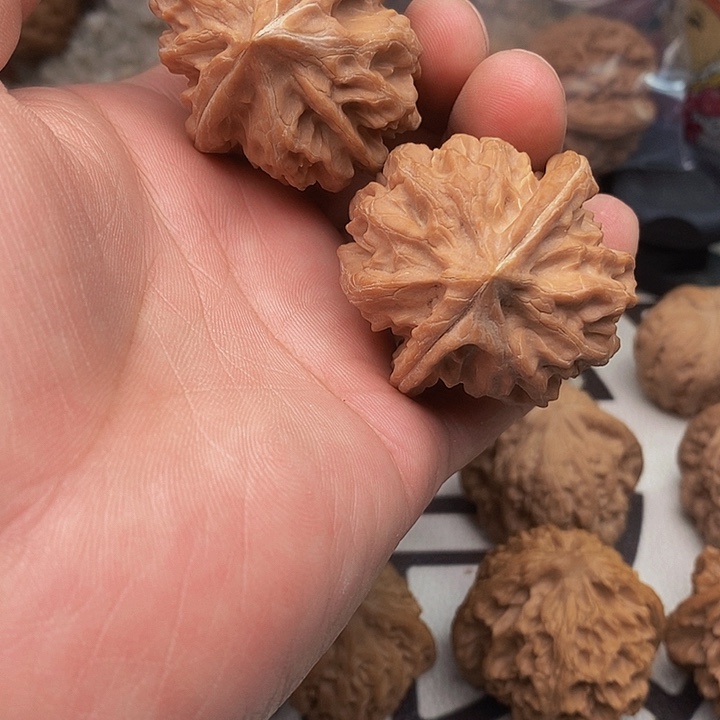 桃核把件梓*曹大龙狮子头