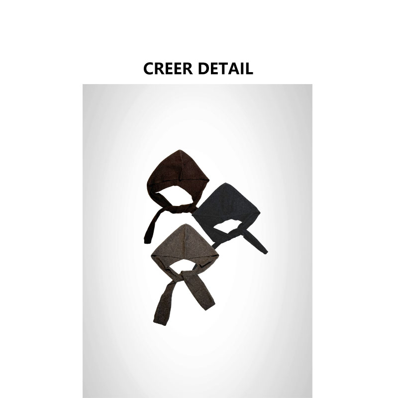 牦牛绒巴拉克拉法帽保暖针织帽子围巾一体