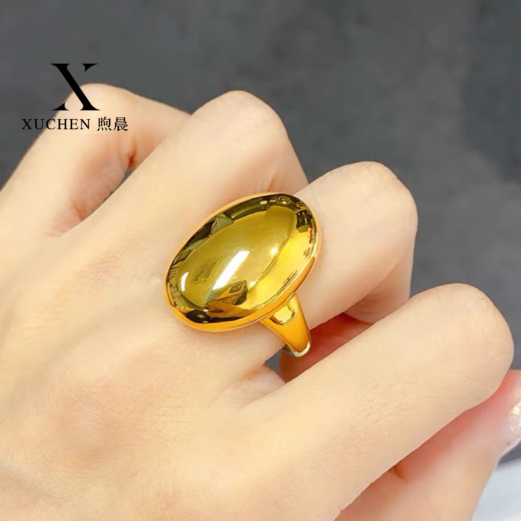 铜合金戒指 XUCHEN/煦晨[镜面蛋面开口]戒指