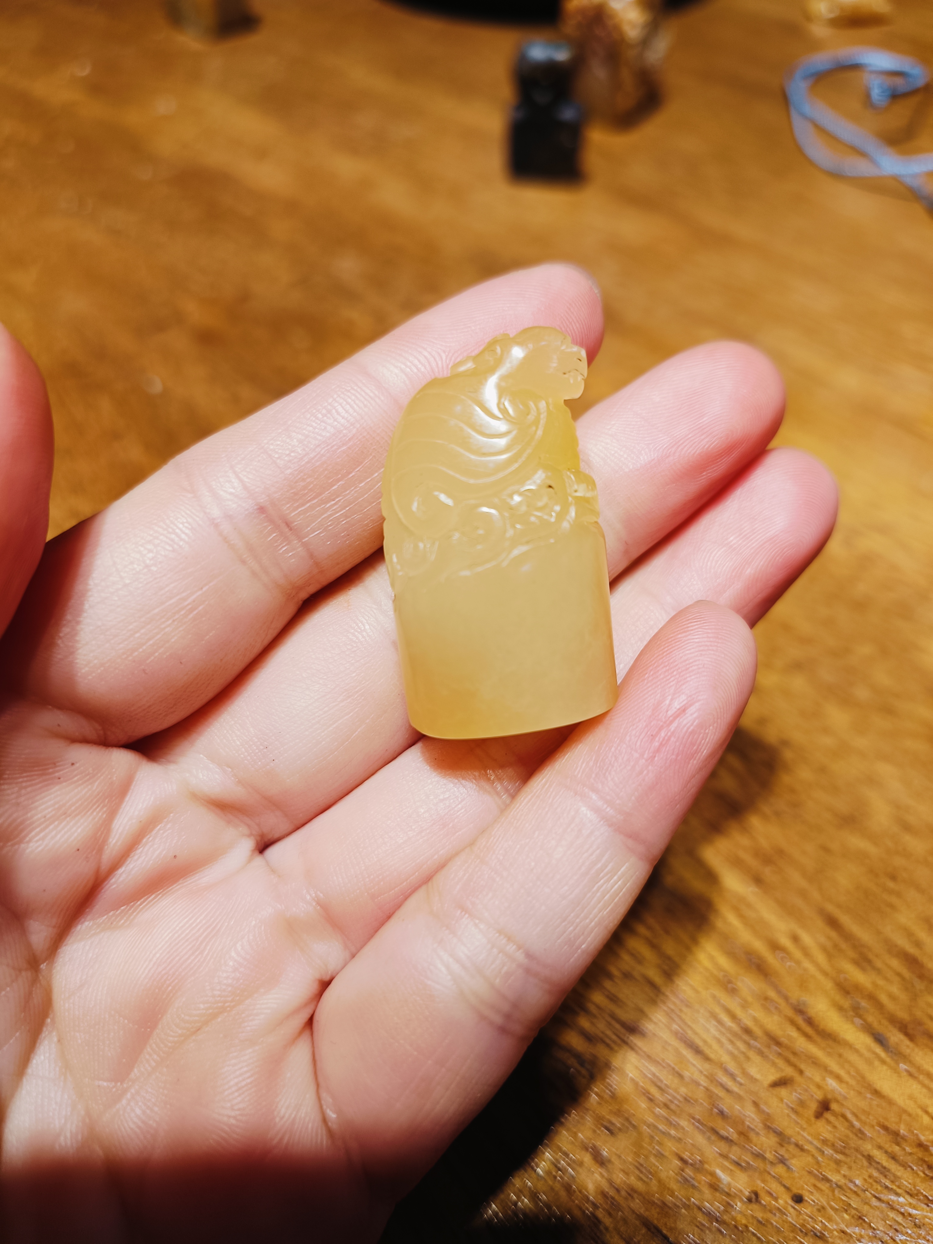 寿山荔枝洞石鳌龙随型章
