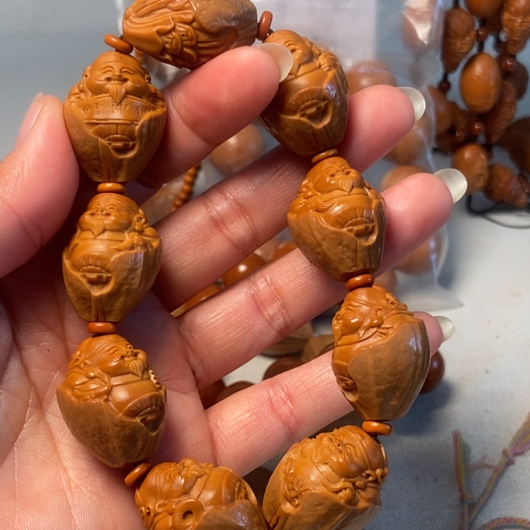 橄榄核手串/手链包衣财神21