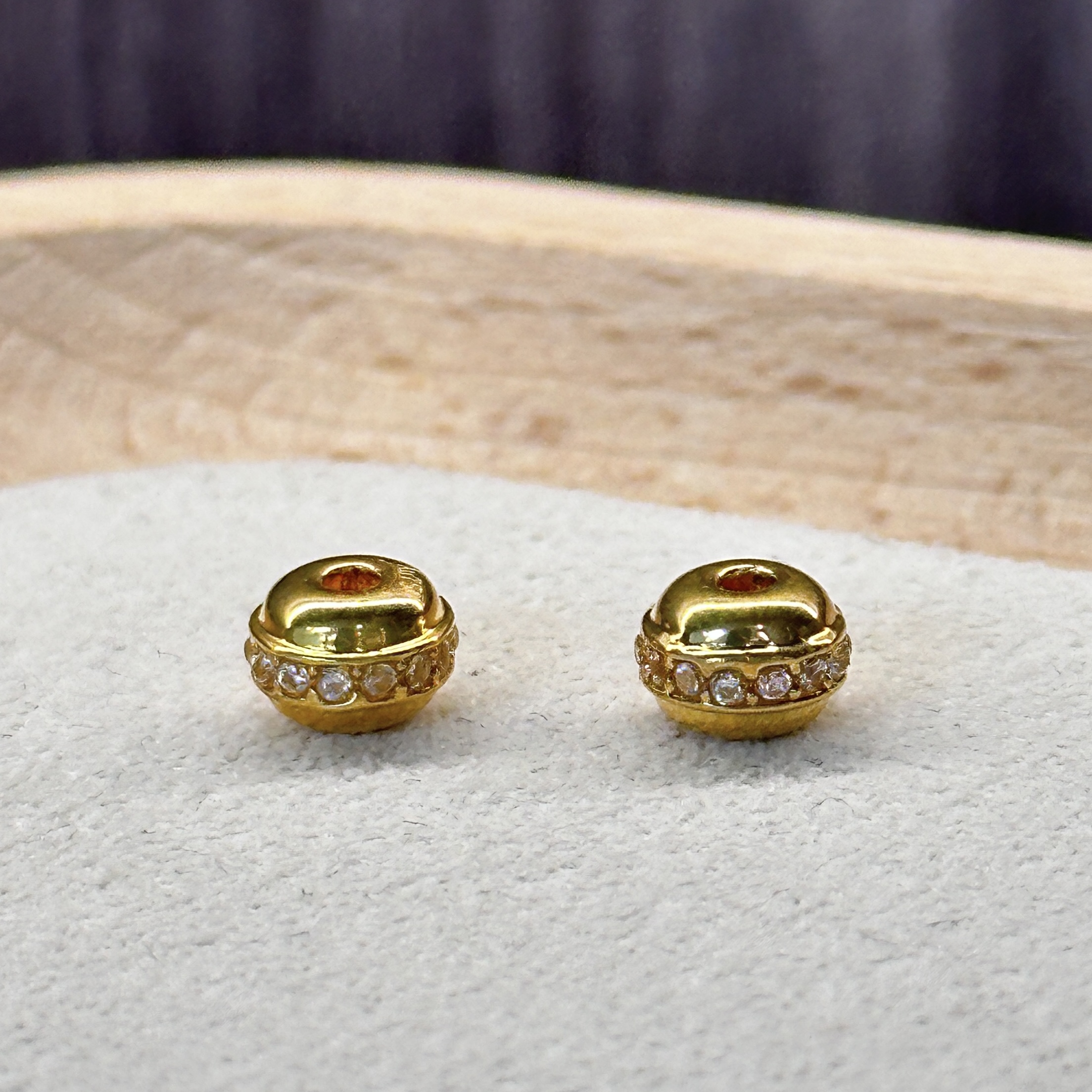 【云中意】18k金筒珠小配件-多样性发货-hlx