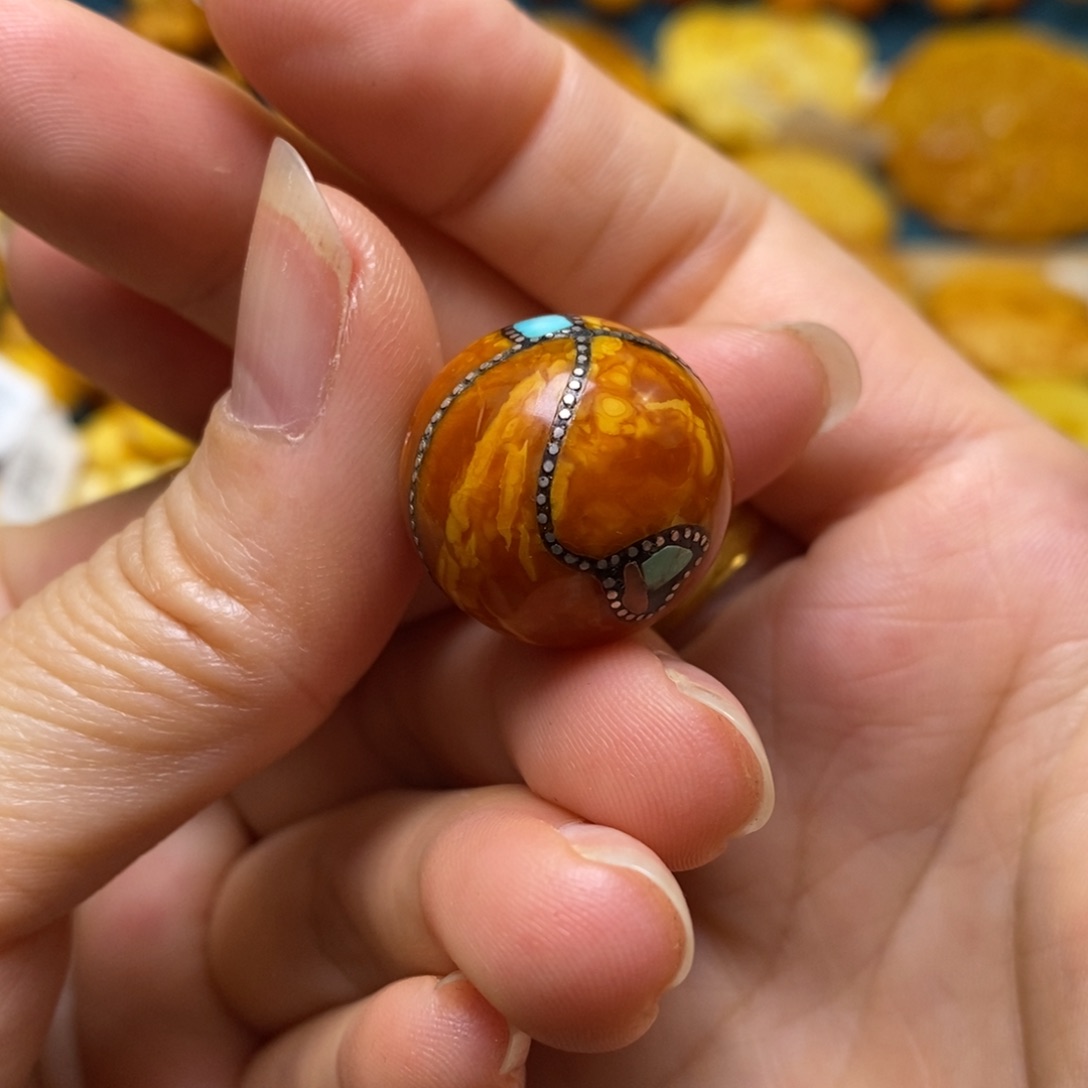 琥珀颈饰未镶嵌20加