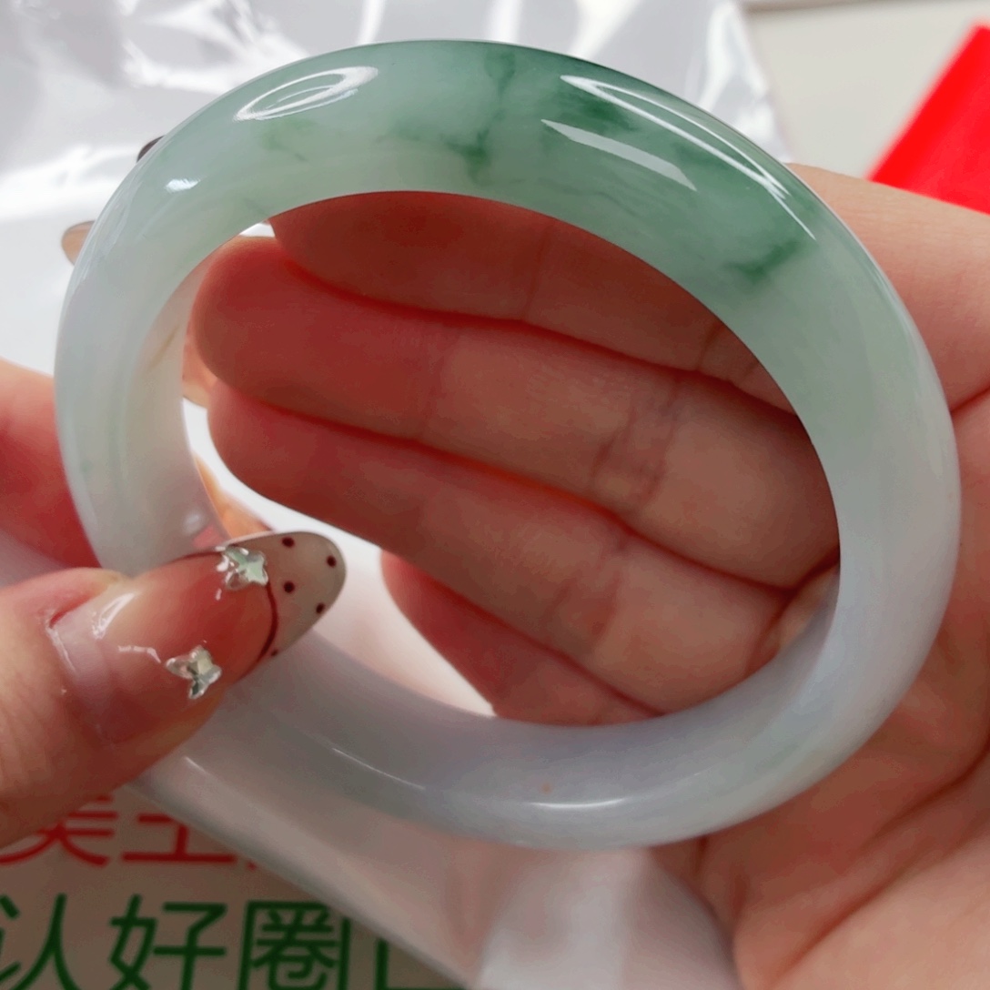翡翠未镶嵌手镯58.7x451