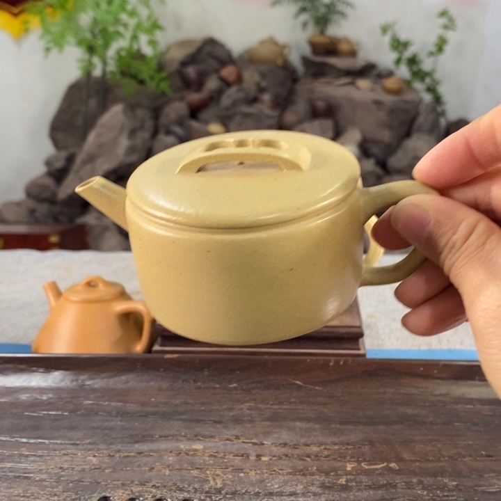 紫砂茶壶本绿汉瓦140左右的容量半手制作