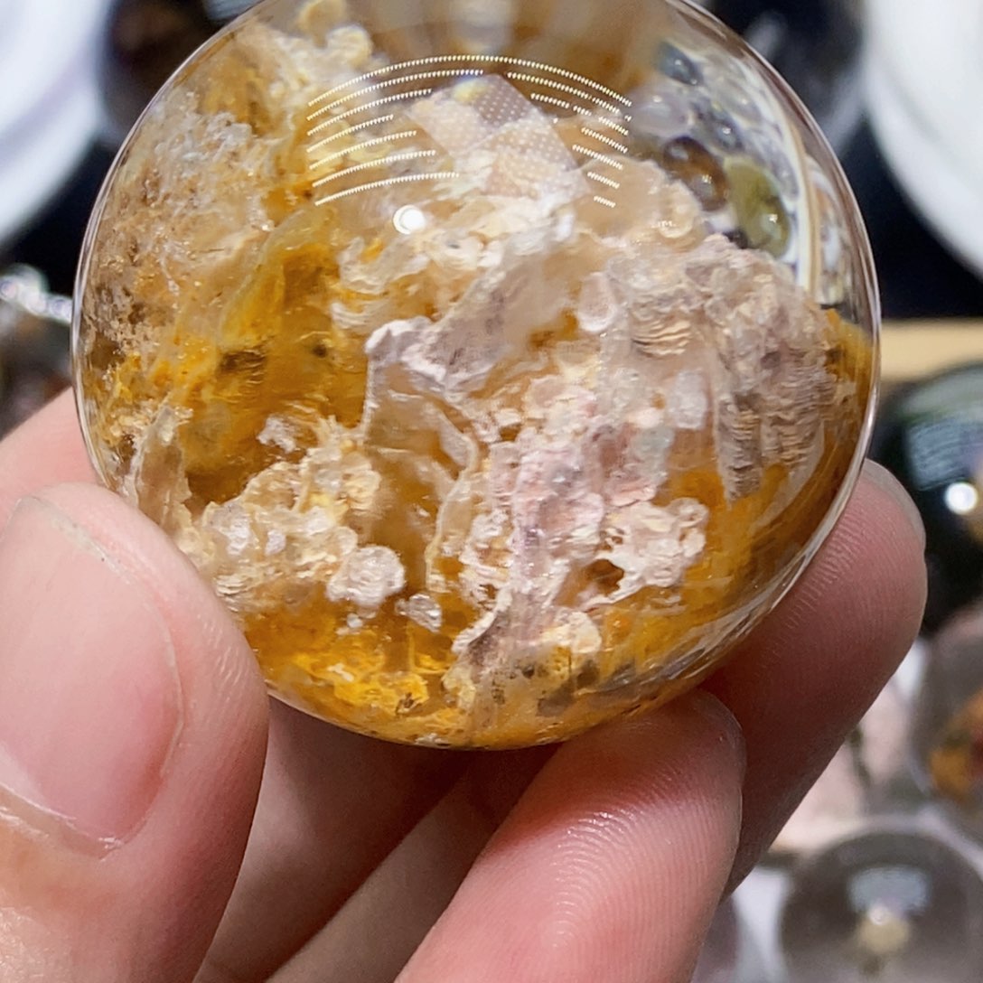 水晶颈饰未镶嵌宋*悠圆球