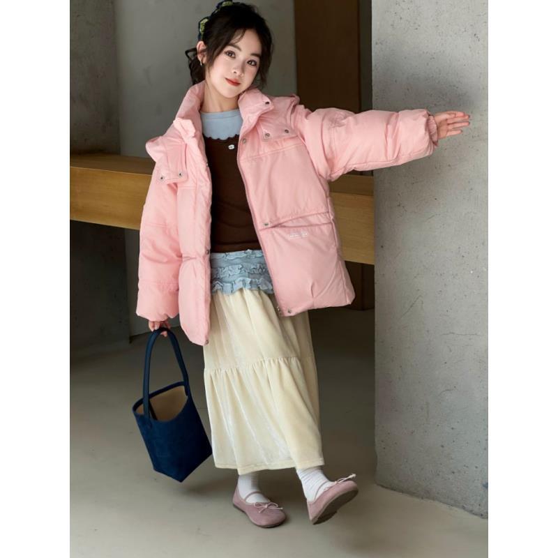 【Black Boss】2025年冬季新款亲子中大童连帽款保暖韩版羽绒服801