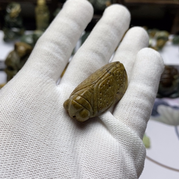 岫岩河磨玉（透闪石质玉）手把未镶嵌