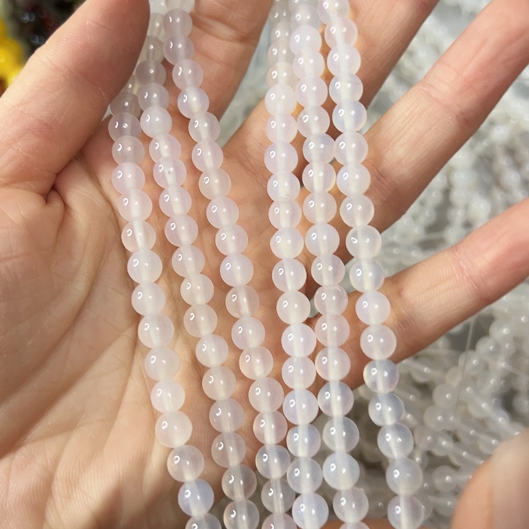 玛瑙/玉髓未镶嵌珠宝半成品，A级卡6荔枝冻玛瑙一条