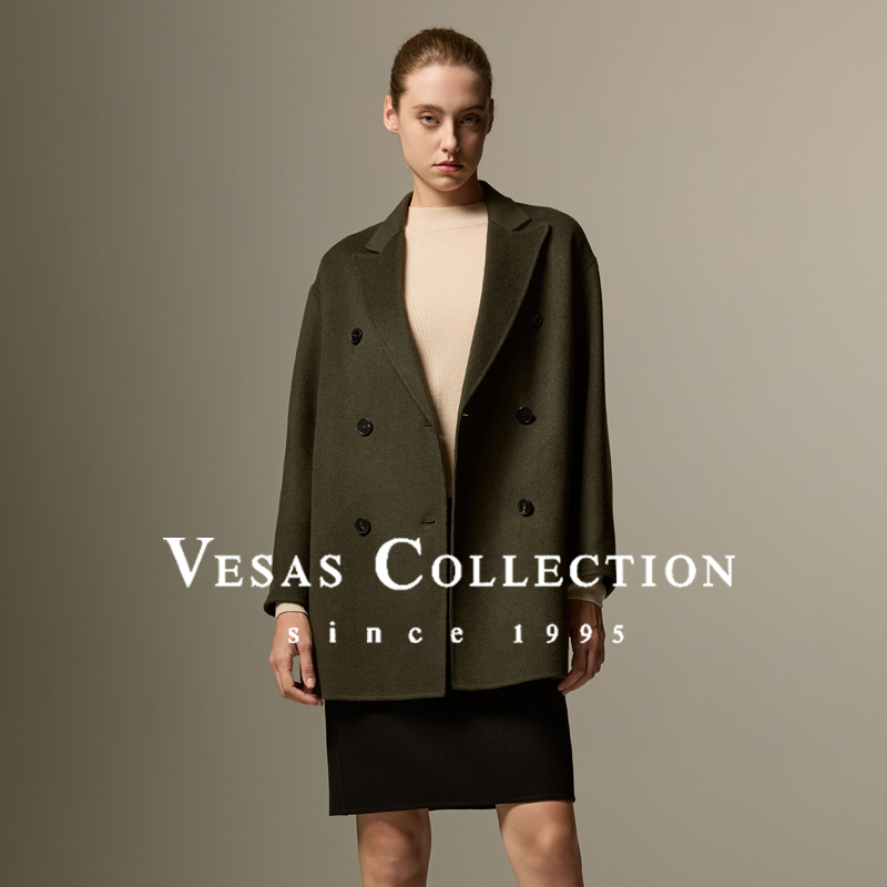 Vesas Collection C1315收腰显瘦毛呢外套