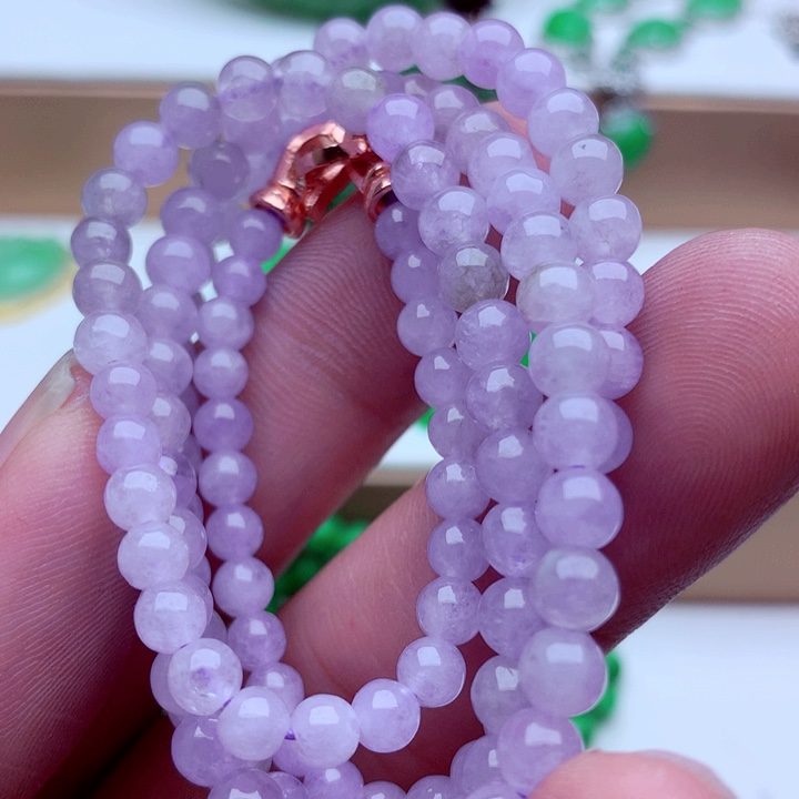 翡翠未镶嵌毛衣链