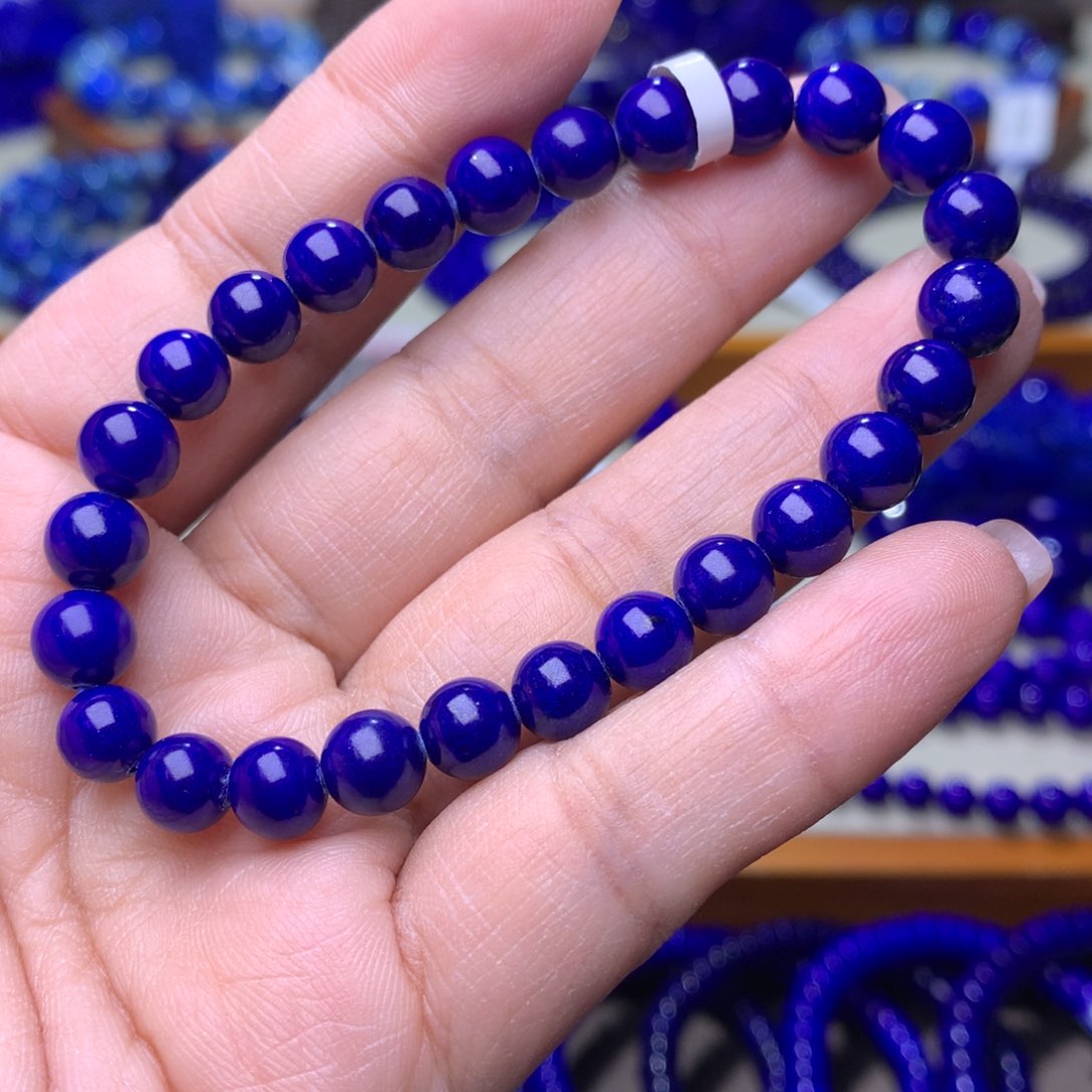 青金石手链未镶嵌7m