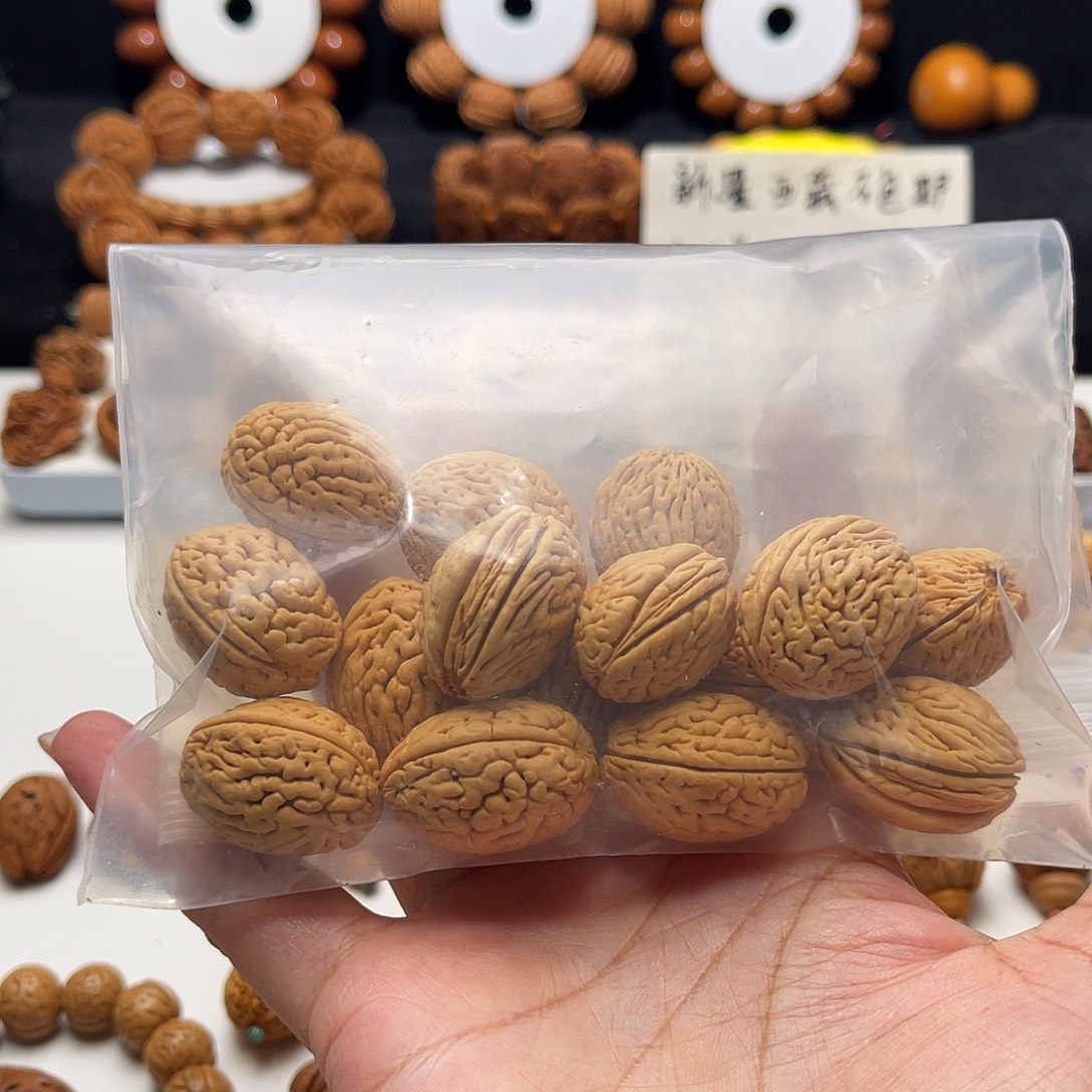 云***梦手串/手链核桃桃核钱袋子15颗