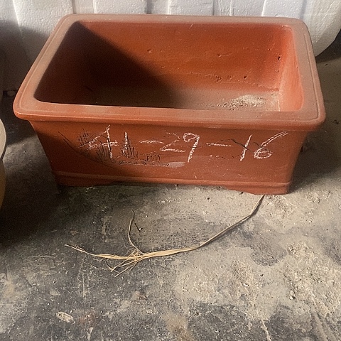 紫砂中国李新紫砂花盆，