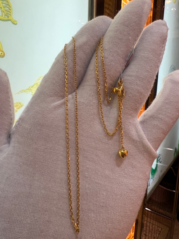 5G足金999女款项链