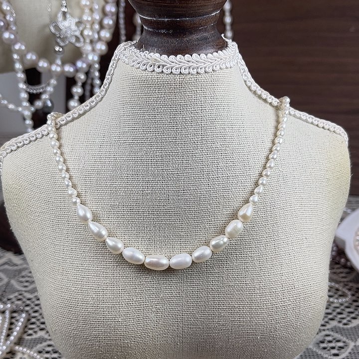 淡水珍珠颈饰银S925镶嵌