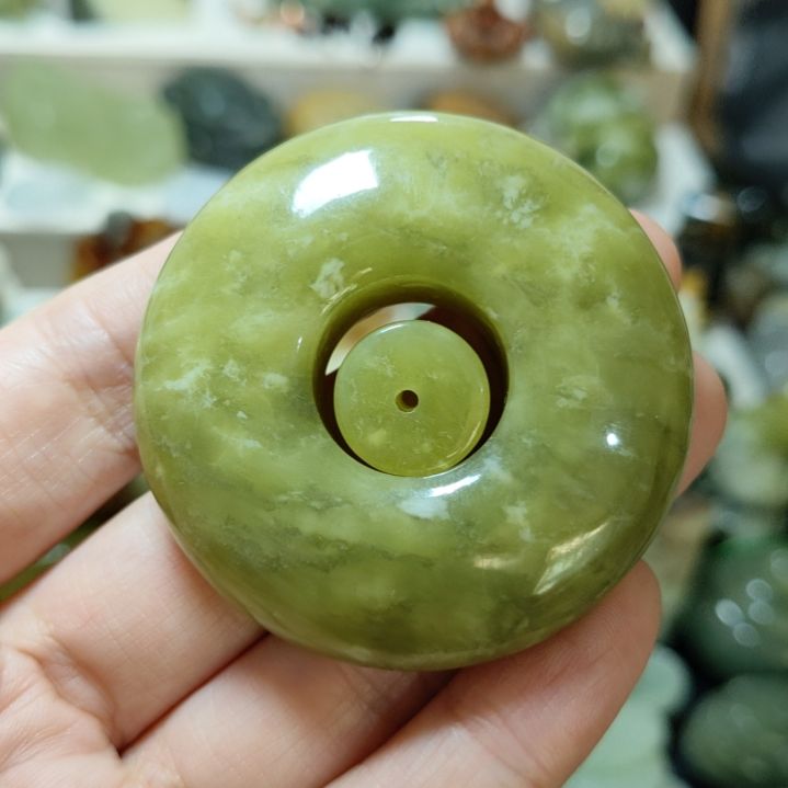 岫玉平安扣未镶嵌