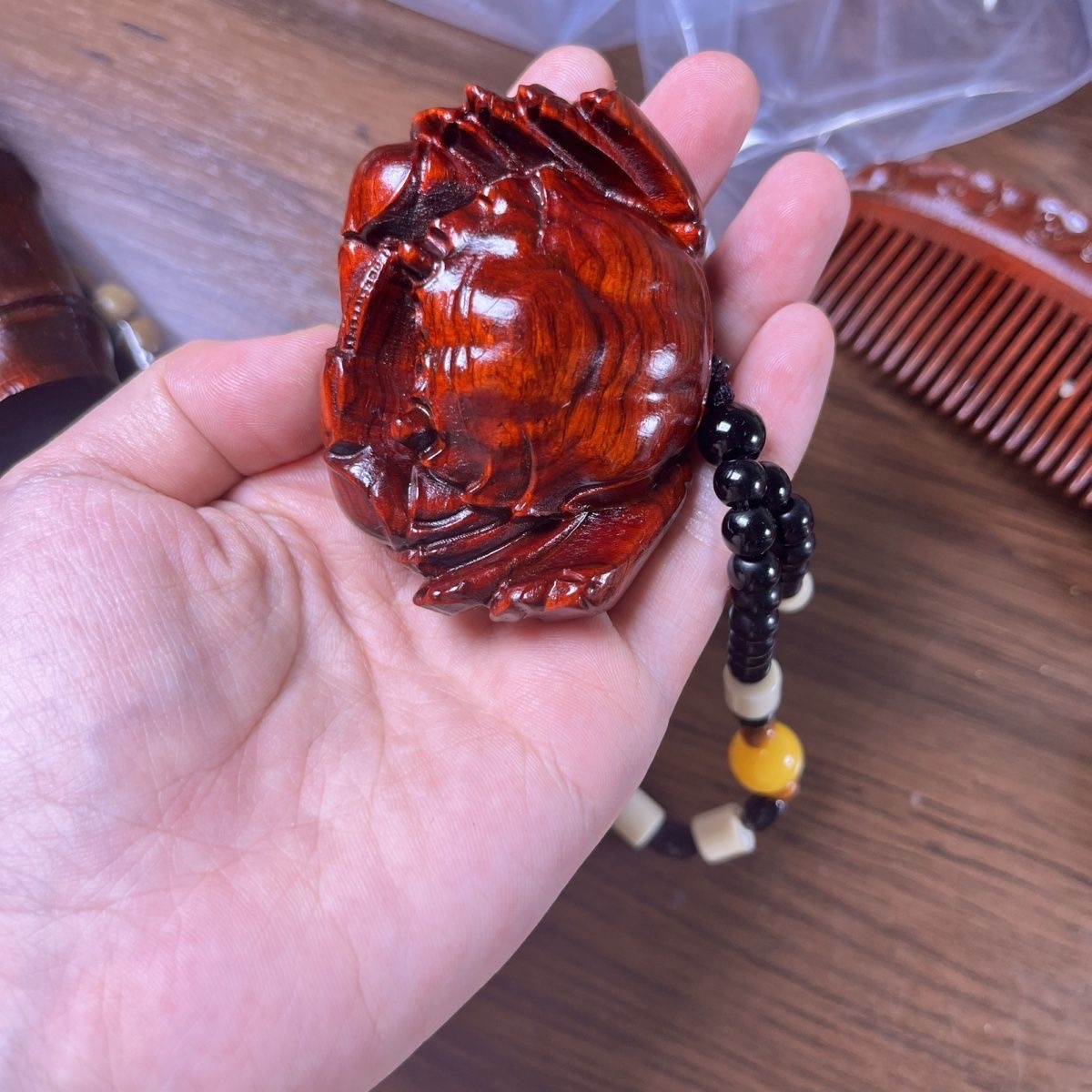 小叶紫檀小螃蟹------------