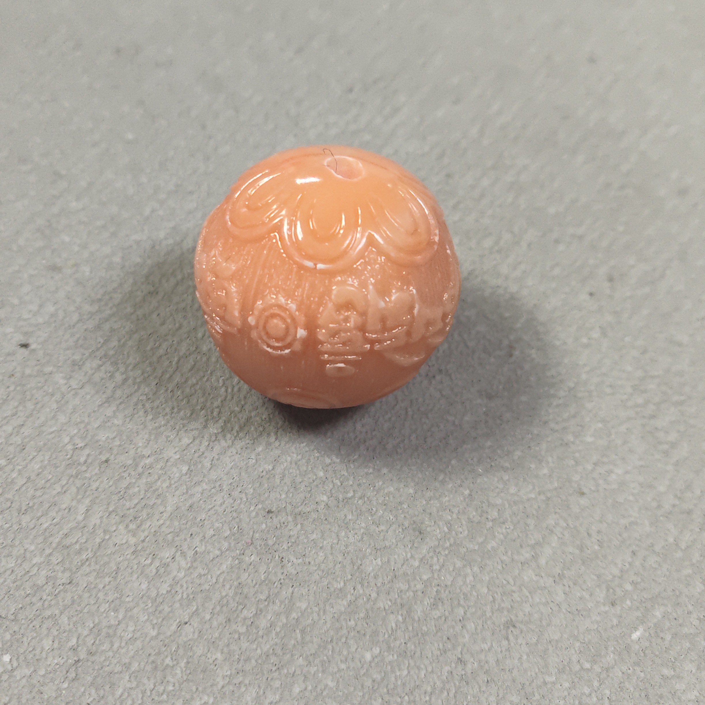 M512号粉色精品雕刻款单珠项圈