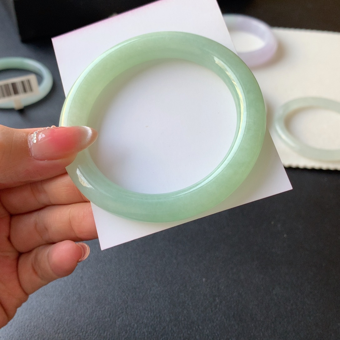 翡翠未镶嵌手镯56.4