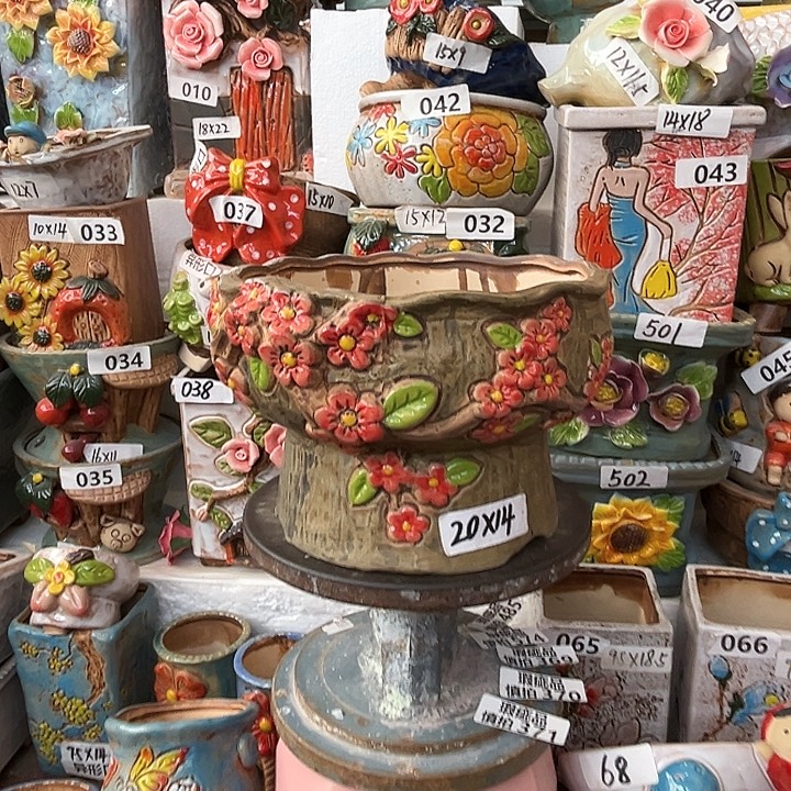 粗陶材质多肉花盆