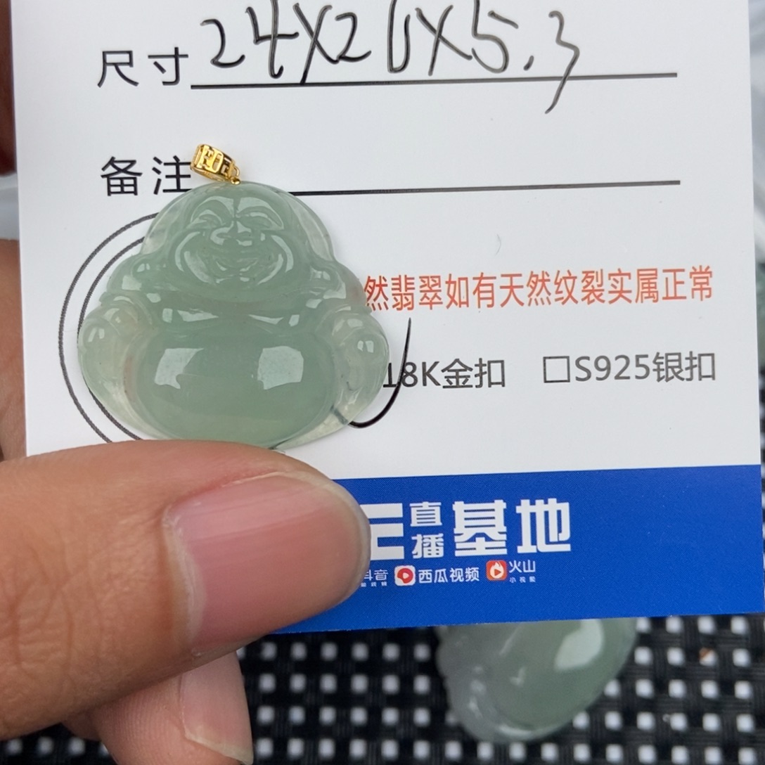 翡翠颈饰未镶嵌吊坠